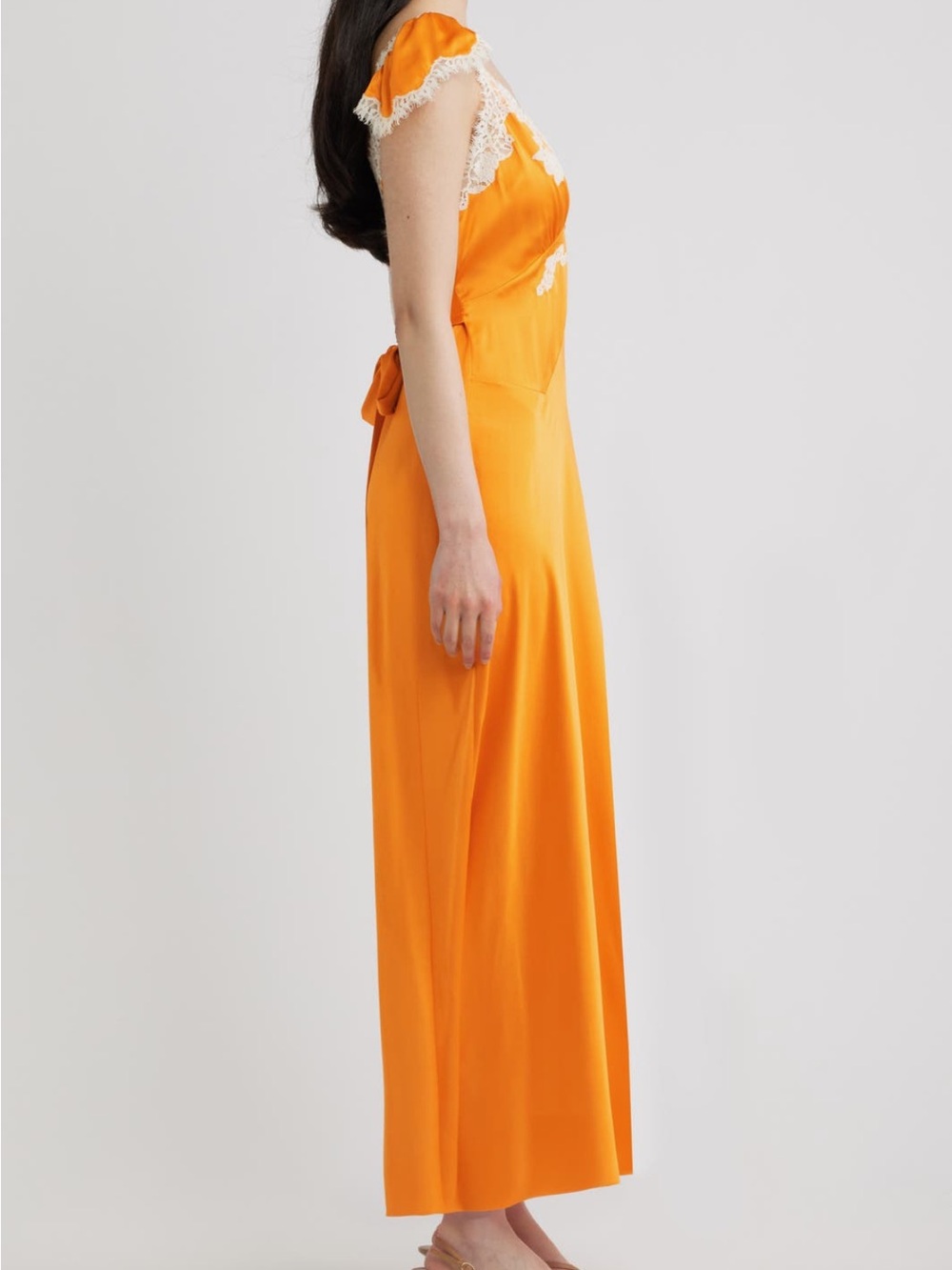 DOEN Fiona Dress in Tangerine - Picture 3 of 11